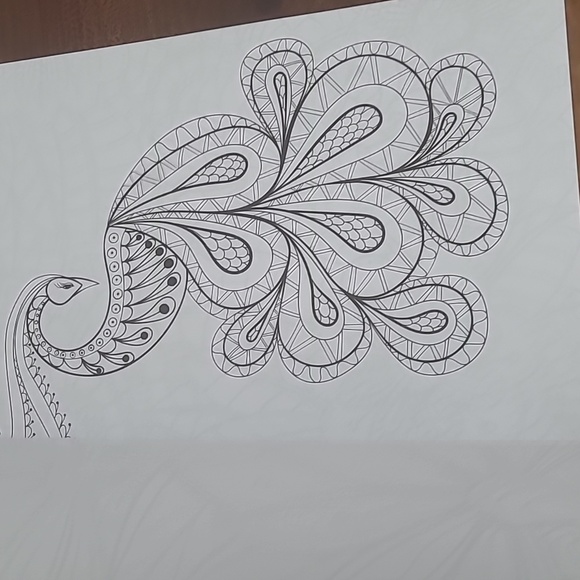 Adult coloring book with the pencils and sharpener. - Picture 7 of 12